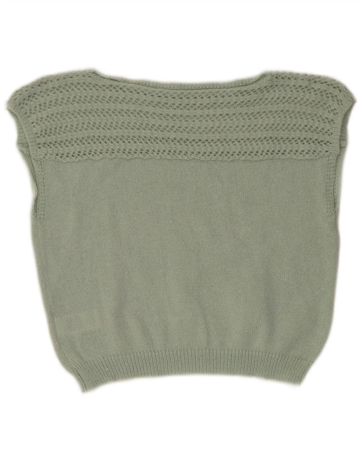 Damski podkoszulek Shein Crop Vest UK 14, średni zielony poliester