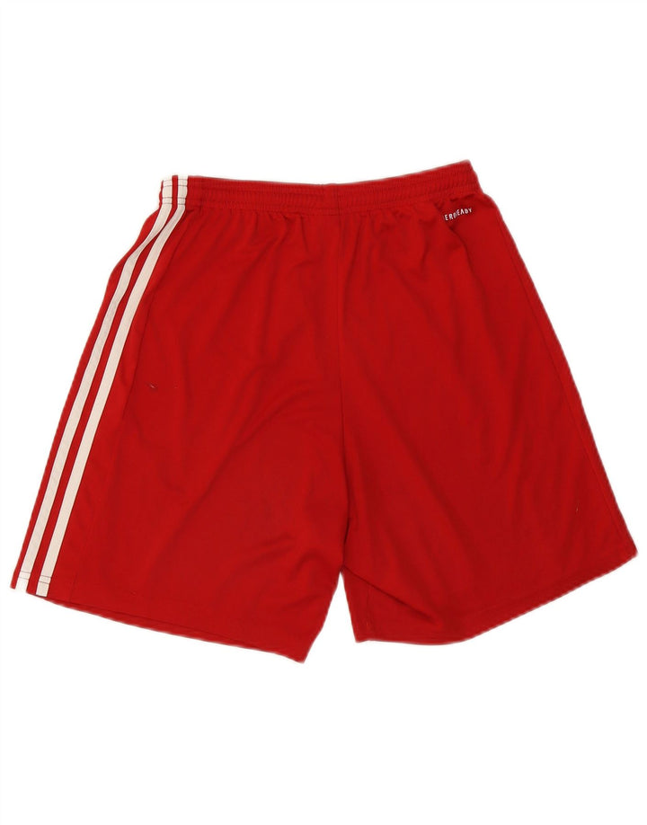 Męskie spodenki sportowe Adidas Climalite, średni czerwony poliester