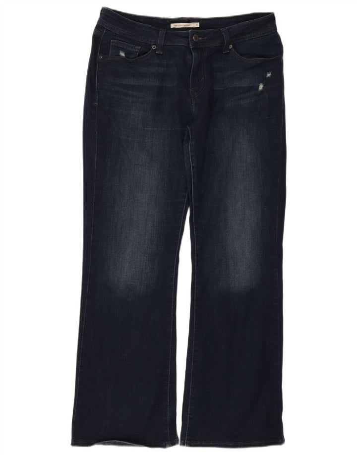 Damskie jeansy Levi's 529 Curvy Bootcut W31 L30 Granatowa bawełna