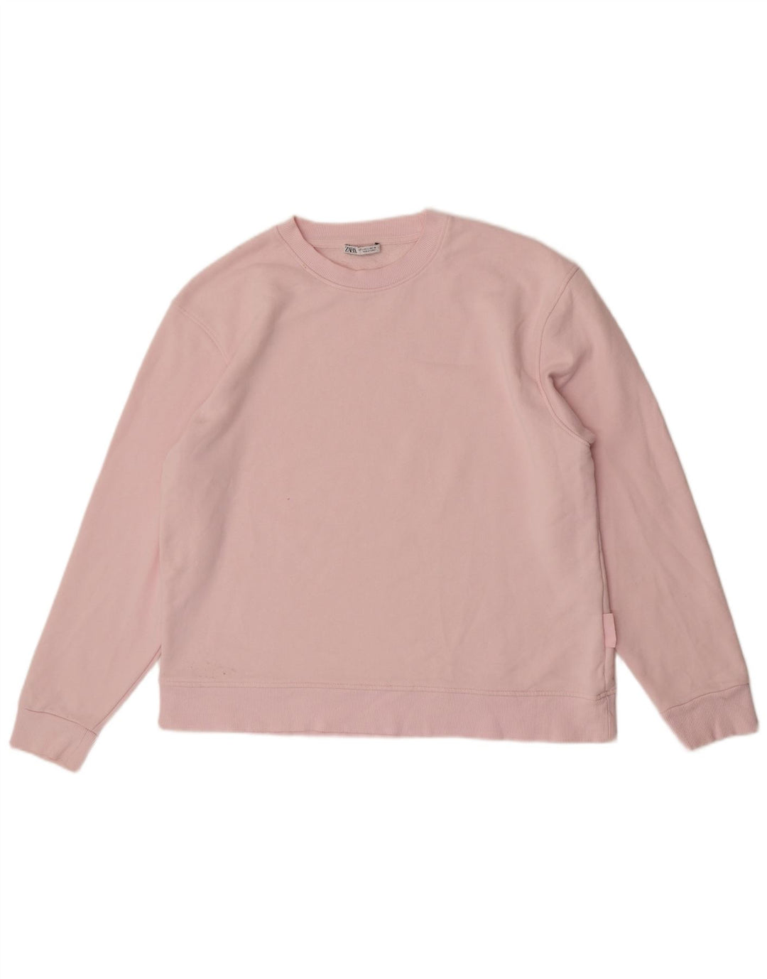 Damski sweter oversize Zara UK 16, duży, różowy, bawełniany