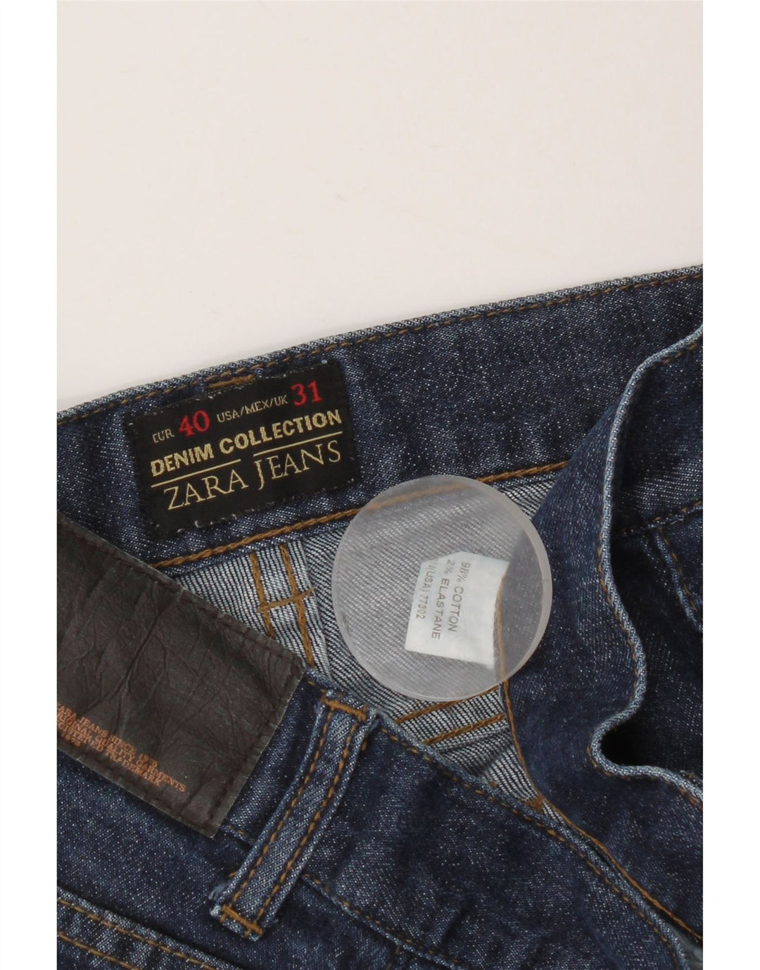Męskie jeansy slim fit ZARA EU 40 Medium W31 L26 Niebieskie bawełniane