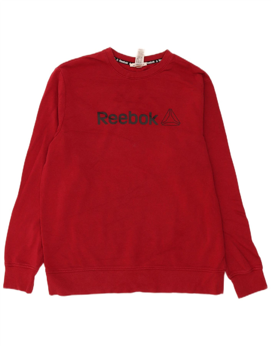 Męska bluza Reebok z grafiką, duża, bordowa, bawełniana