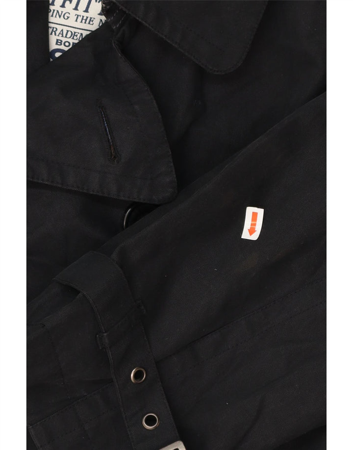 Trencz męski BODEN UK 40, duży, czarny, bawełniany