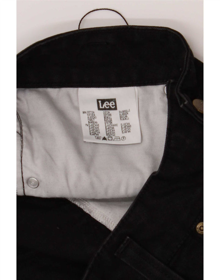 Damskie jeansy Lee Straight W30 L32 Czarne bawełniane