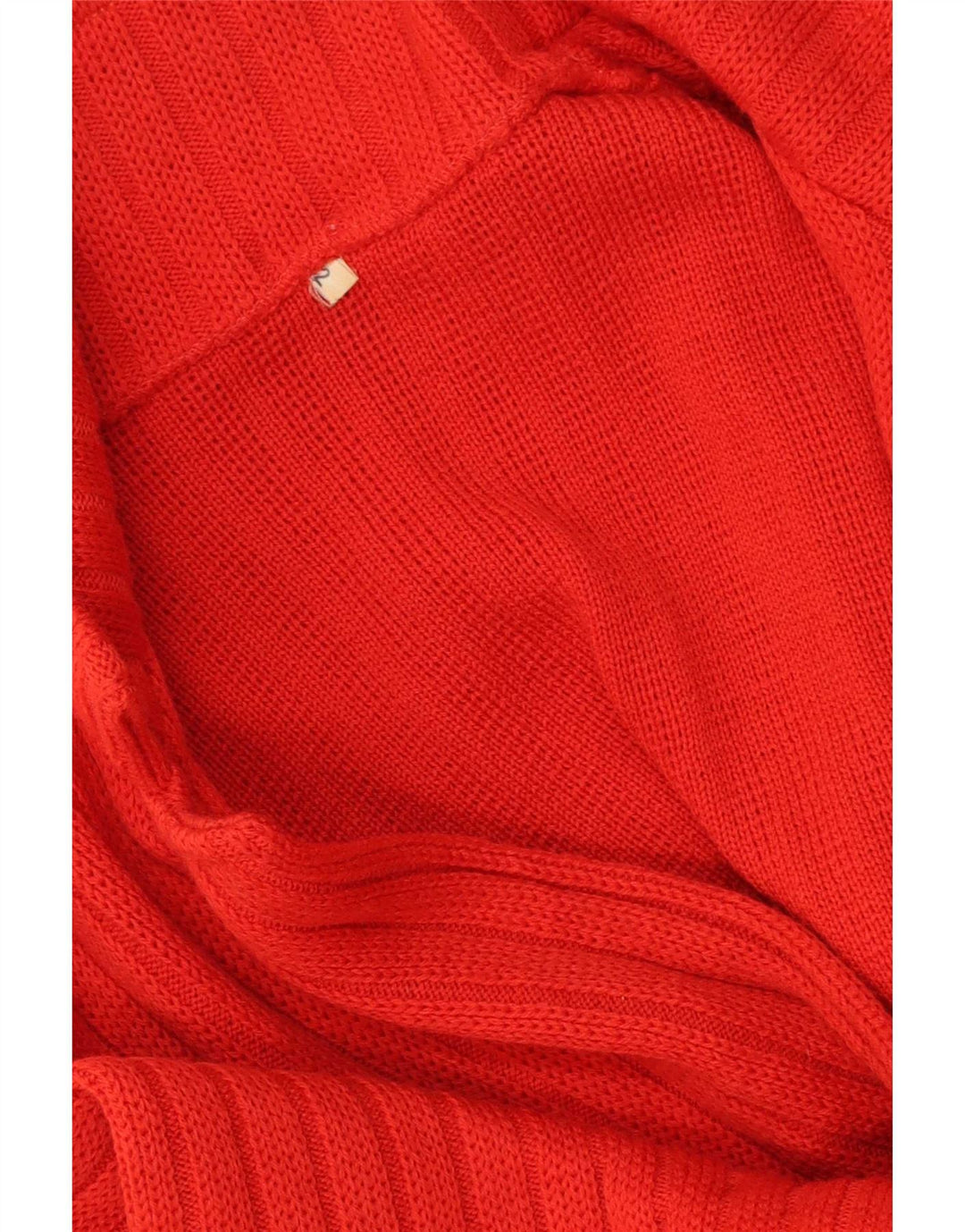 Sweter damski w stylu vintage, rozpinany UK 16, duży czerwony