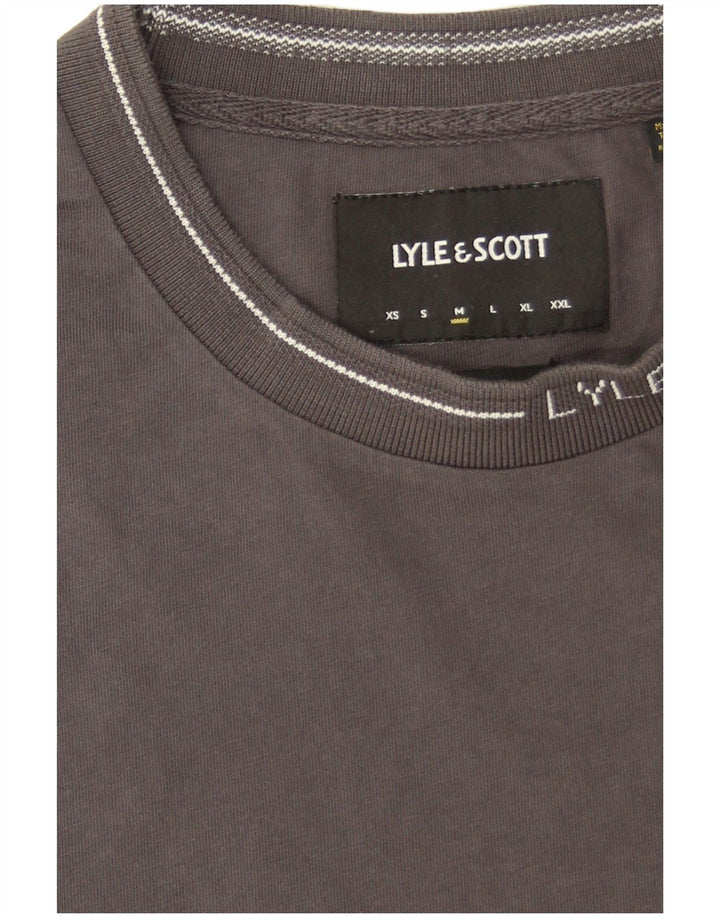 T-shirt męski Lyle & Scott, średnioszary, bawełniany