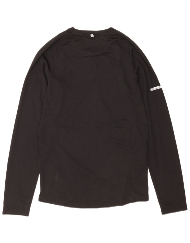 Męska koszulka Nike Dri Fit z długim rękawem, mały, czarny poliester