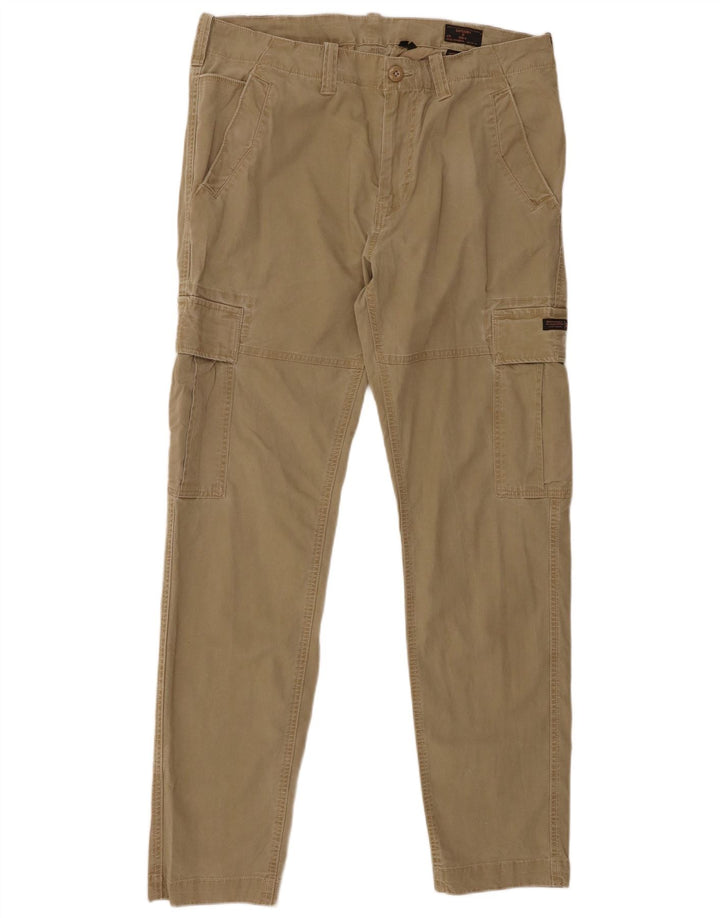 Męskie spodnie cargo Superdry W34 L34 Khaki, bawełna