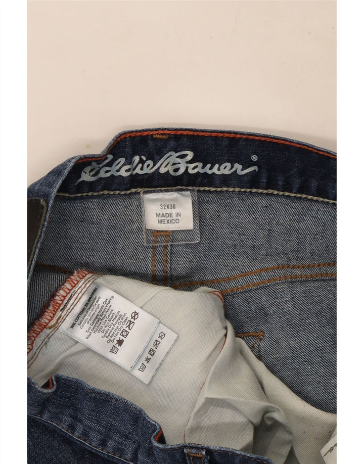 Męskie proste dżinsy Eddie Bauer W32 L30 Niebieskie bawełniane