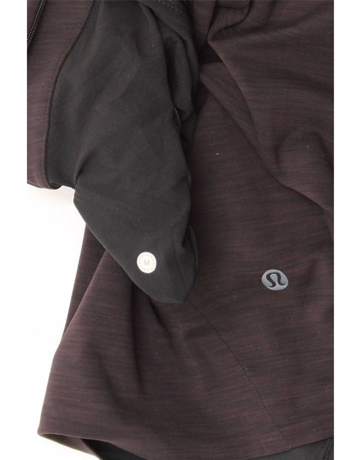 Damskie spodenki sportowe Lululemon UK 12, średnie czarne nakrapiane