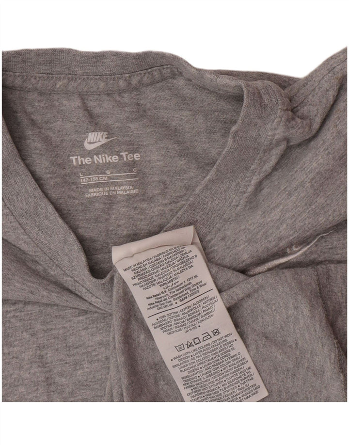 T-shirt chłopięcy Nike na 12-13 lat, duży, szary, bawełniany w plamki