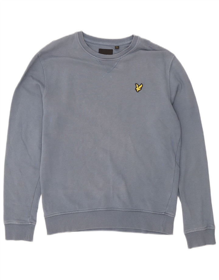 Męska bluza Lyle & Scott, sweter XS, niebieska, bawełniana
