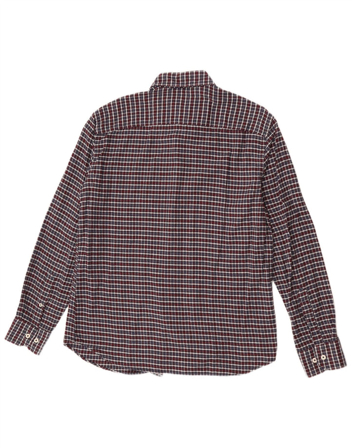 Vintage męska koszula flanelowa w kratkę, duża, wielobarwna bawełniana krata