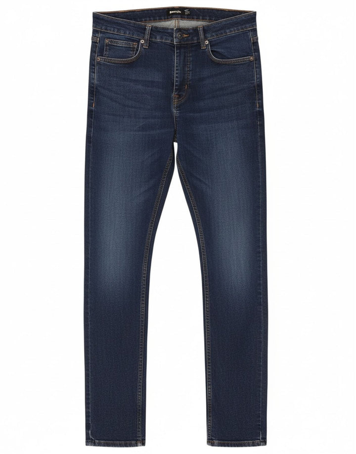 Męskie jeansy Bench Skinny W34 L34 Niebieskie bawełniane