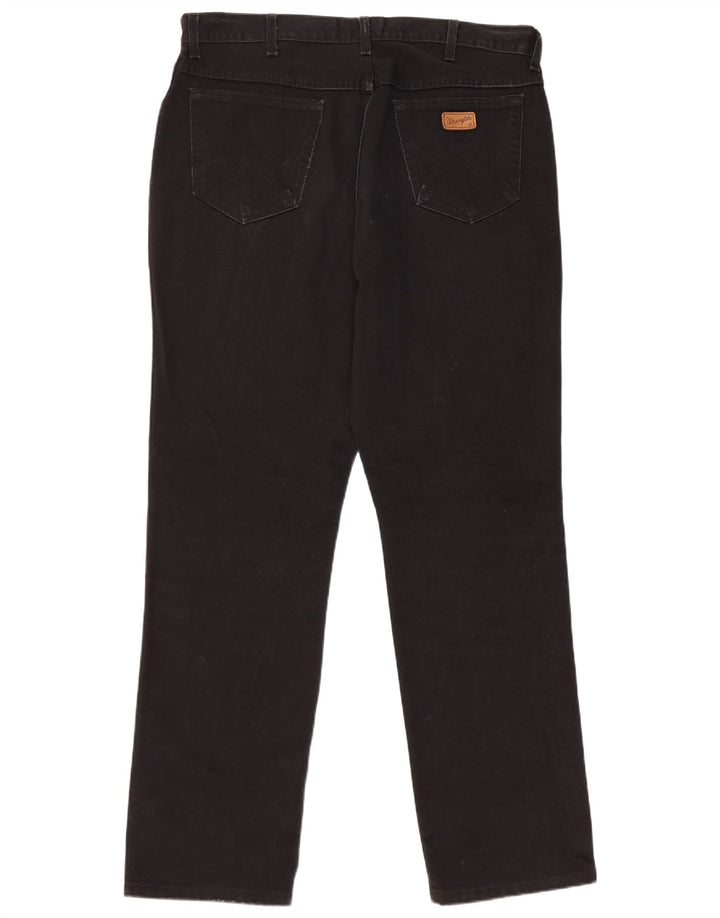 Męskie jeansy Wrangler Texas Straight W38 L34, czarne, bawełniane