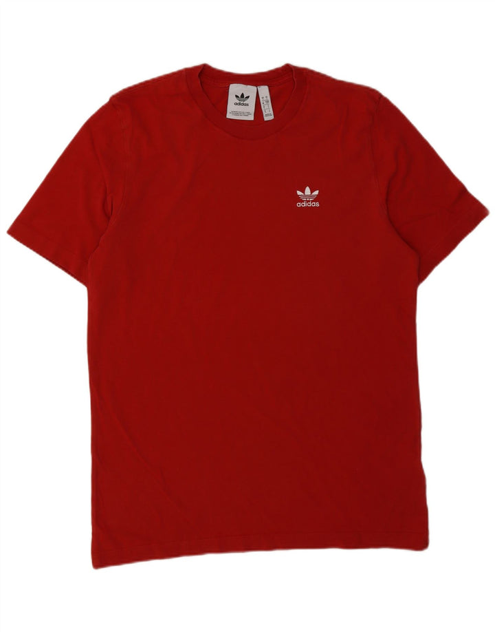 Adidas Męska Koszulka Top Mała Czerwona Bawełna
