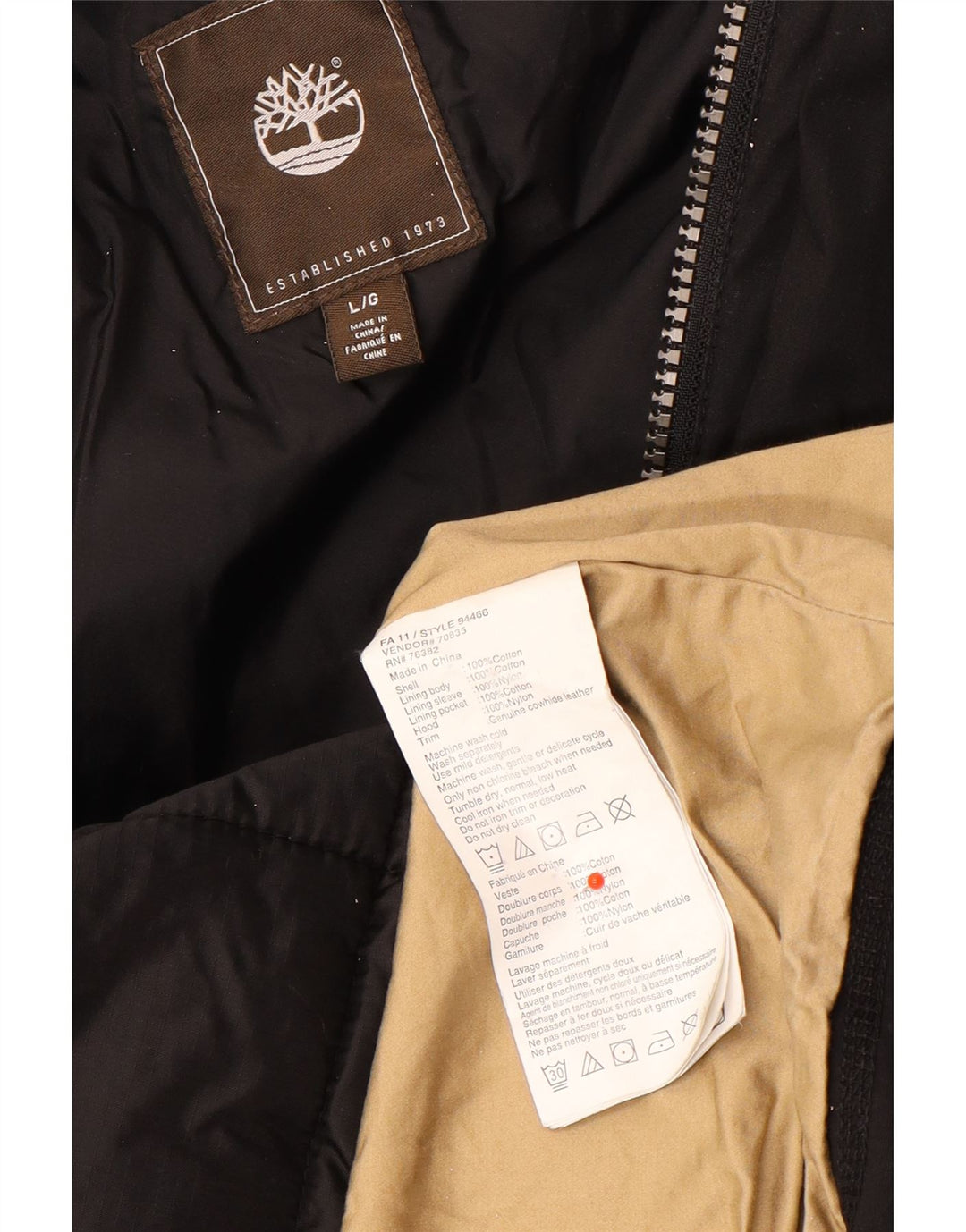 Kurtka męska Timberland Utility UK 40, duża, czarna, bawełniana