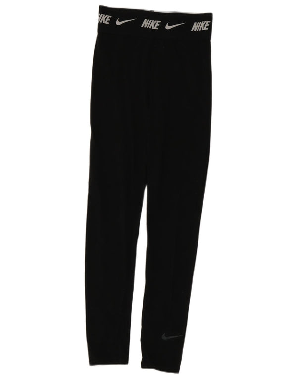 Legginsy Nike Dziewczęce Dri Fit Graphic 13-14 lat XL, czarne, bawełniane
