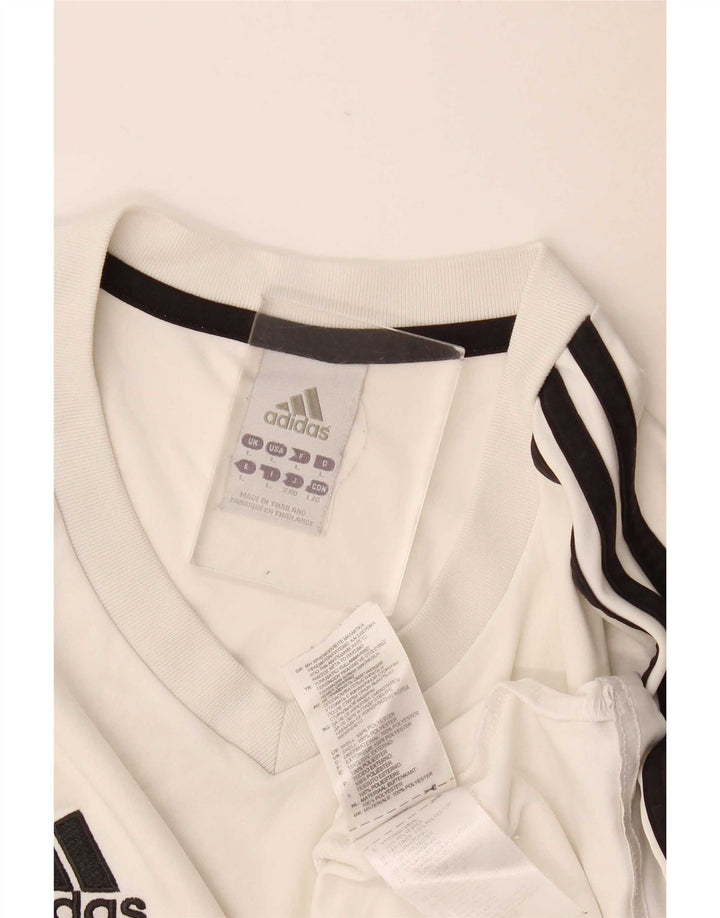 Adidas Męska koszulka Climalite Top, duża, biała, z poliestru