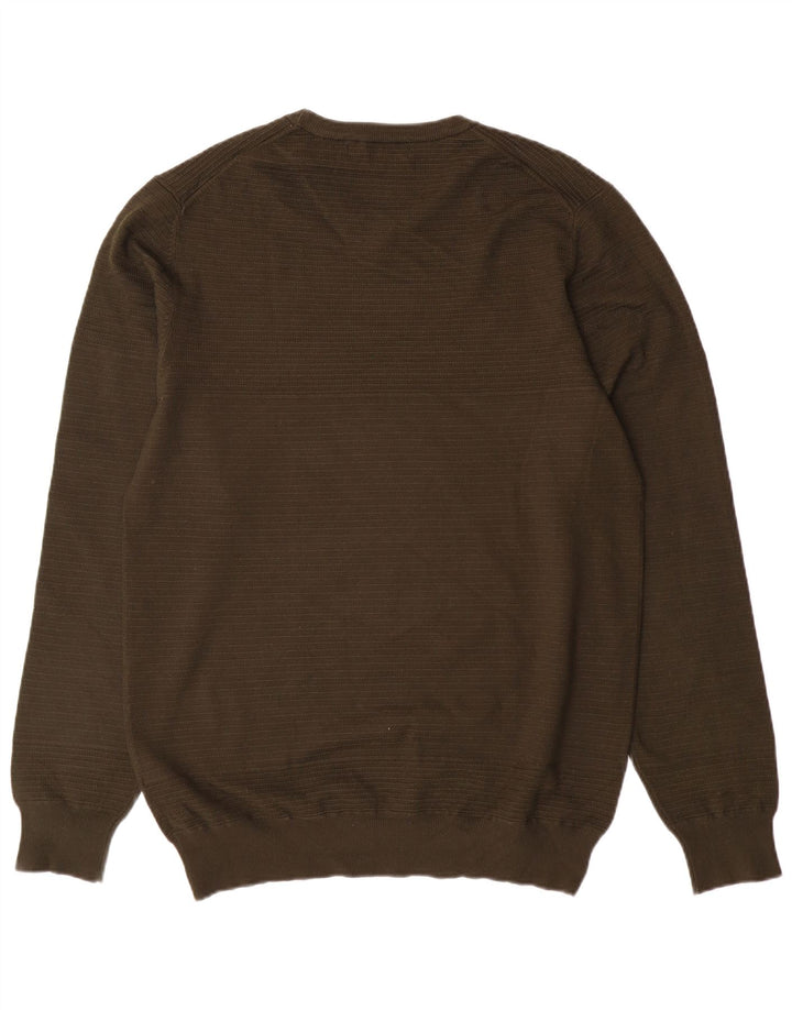 Męski sweter z okrągłym dekoltem Liu Jo, 2XL, wiskoza khaki
