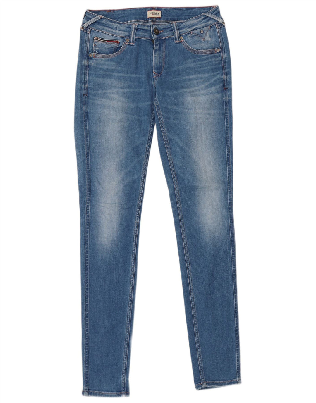 Damskie jeansy Slim Tommy Hilfiger W27 L32 Niebieskie bawełniane