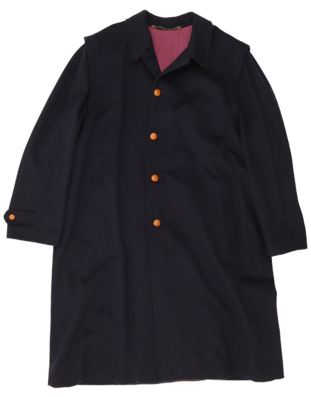 Płaszcz męski vintage UK 44 2XL granatowy
