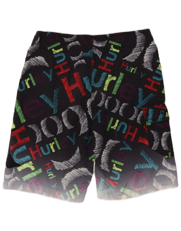 Męskie spodenki kąpielowe Hurley Graphic, średni czarny poliester