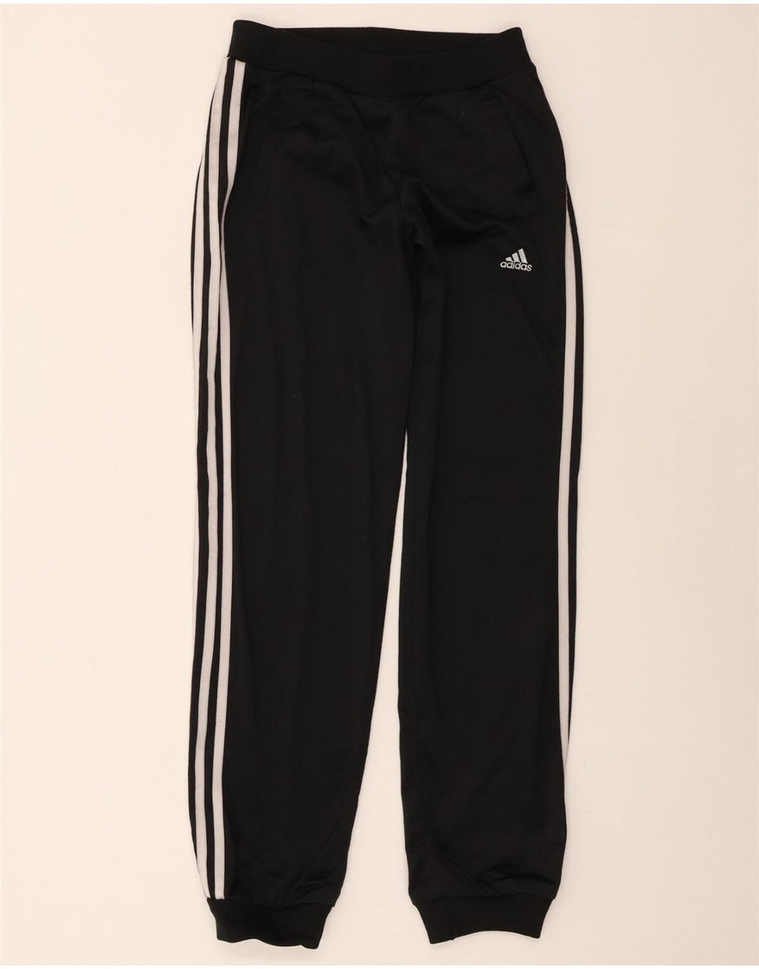 Damskie spodnie dresowe ADIDAS Joggers UK 16, duże, czarne, poliestrowe
