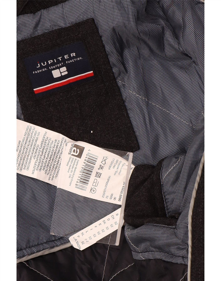 Płaszcz męski Jupiter UK 42 XL, szara wełna