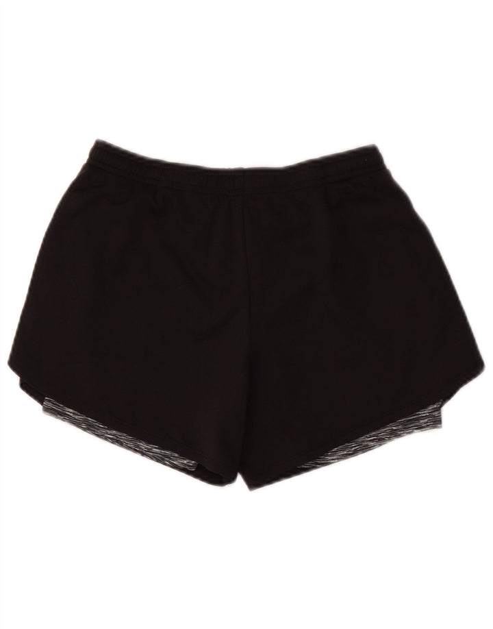 ADIDAS Boys Sport Shorts 13-14 Years Large Black Polyester