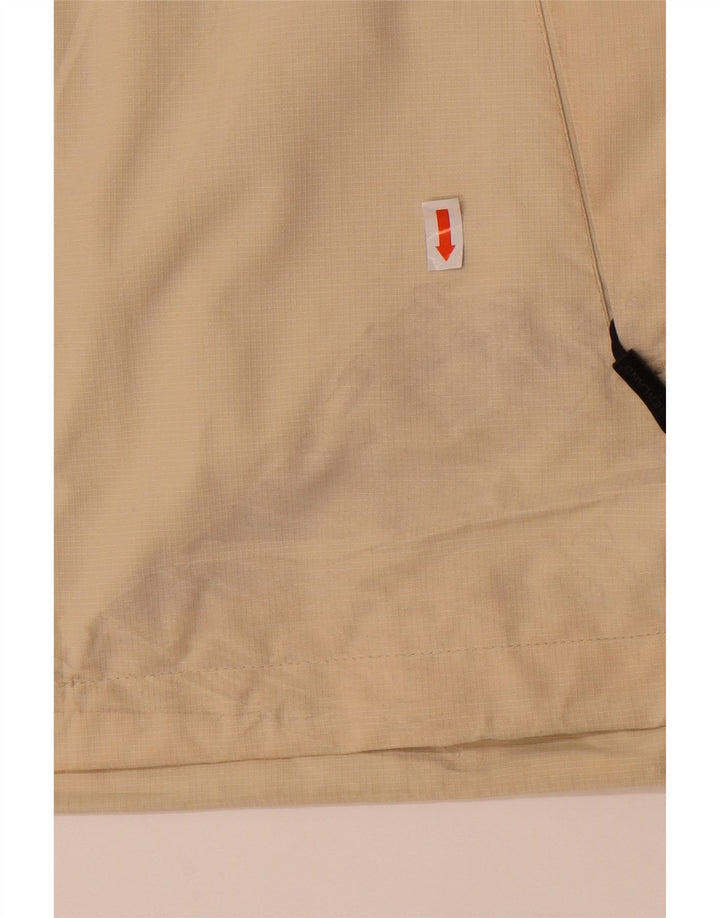 TIMBERLAND Mens Hooded Rain Jacket UK 36 Small Off White Nylon
