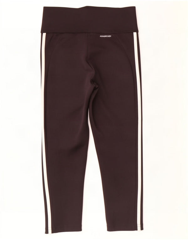 Damskie legginsy Adidas Aeroready Capri UK 8/10, mały, czarny poliester
