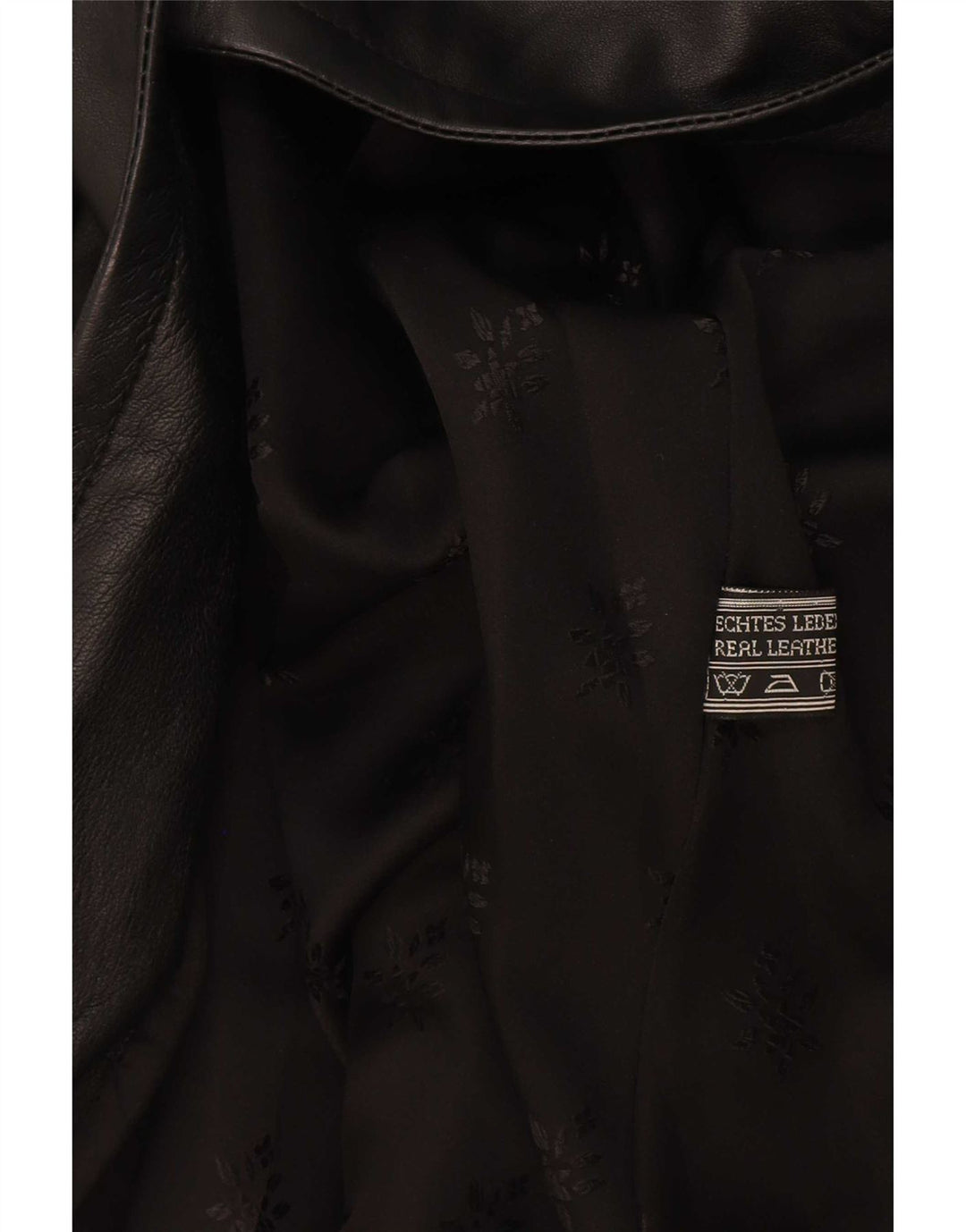 Vintage damski płaszcz skórzany oversize EU 38 średni czarny