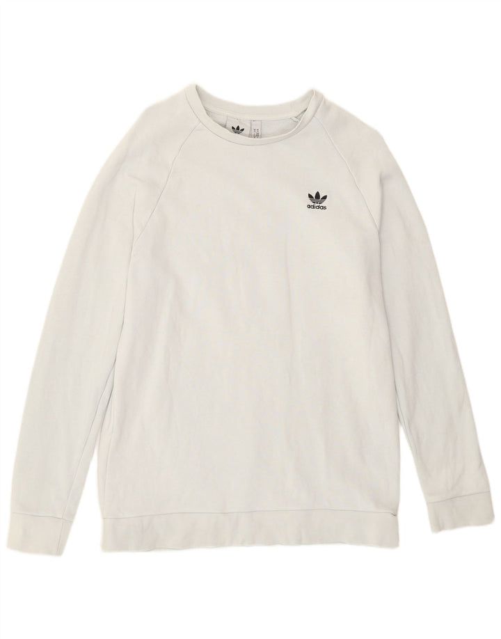 Adidas Męska Bluza Sweter Średni Niebieski Bawełna