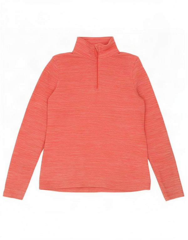 Damski sweter polarowy Mountain Warehouse z zamkiem błyskawicznym UK 12, średni, różowy, nakrapiany