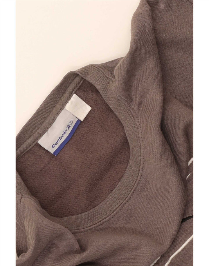 Męska bluza Reebok z grafiką, średnioszara, z blokami kolorów