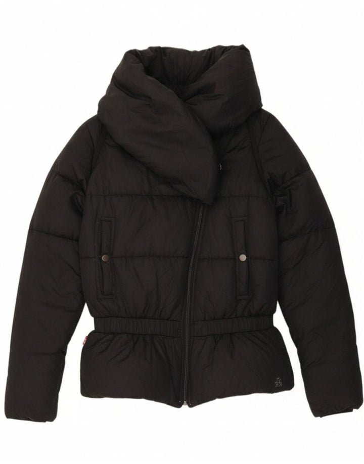 LEVI'S Womens Padded Jacket UK 6 XS Black Nylon
