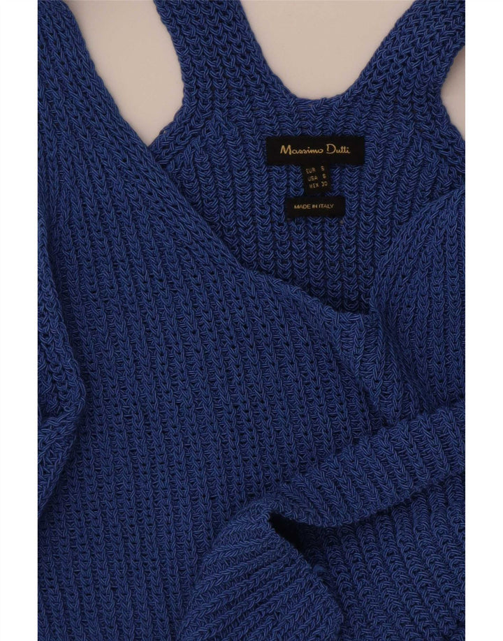 Tank top damski Massimo Dutti UK 10, mały, niebieski