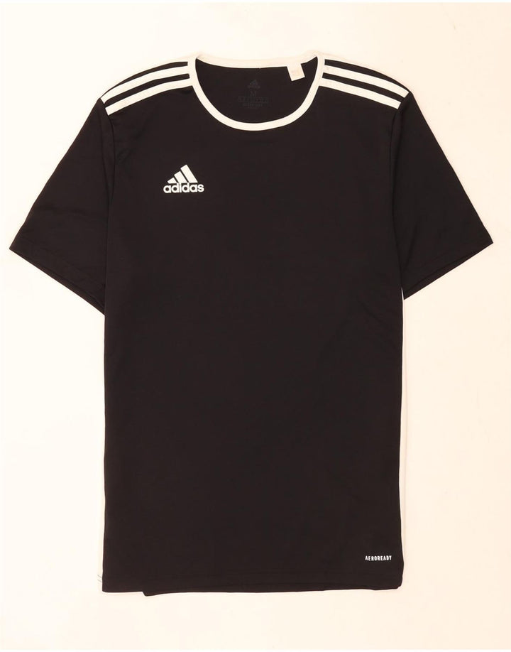 Męska koszulka Adidas Aeroready Top, średni czarny poliester