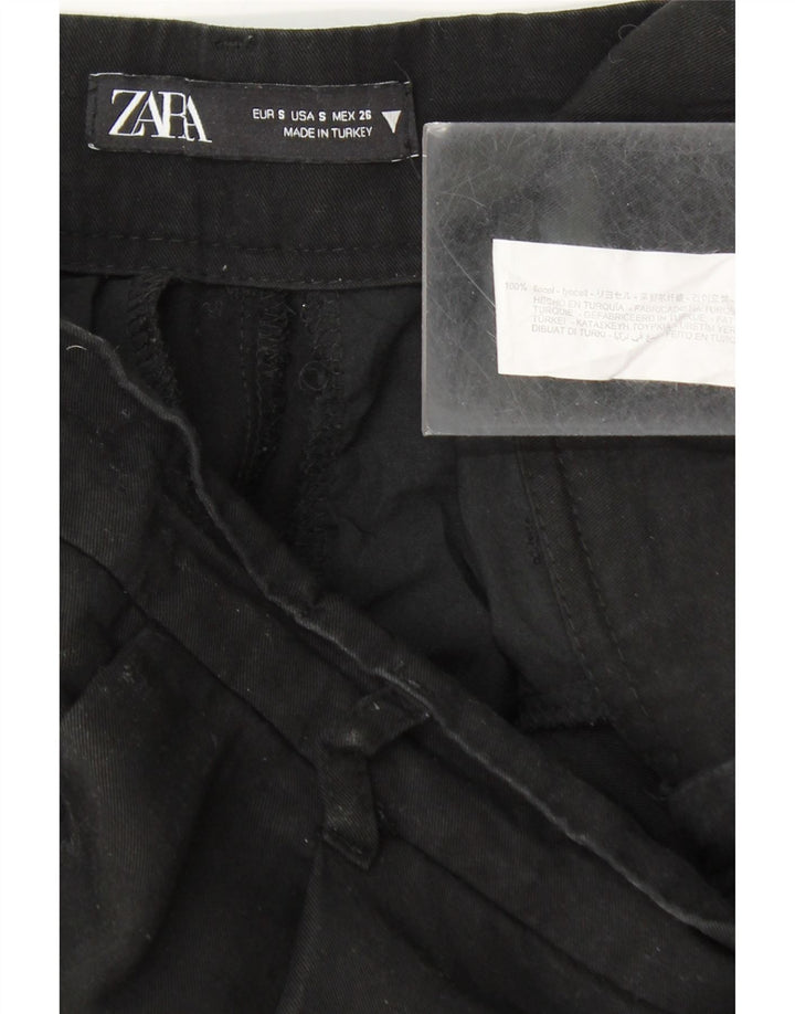 Marks & Spencer Damskie spodnie Chino Pegged W26 L34 Czarne z Lyocellu