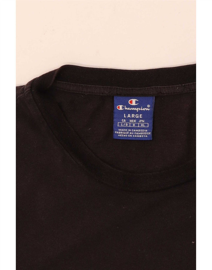 Męski T-shirt Champion z grafiką, duży, brązowy