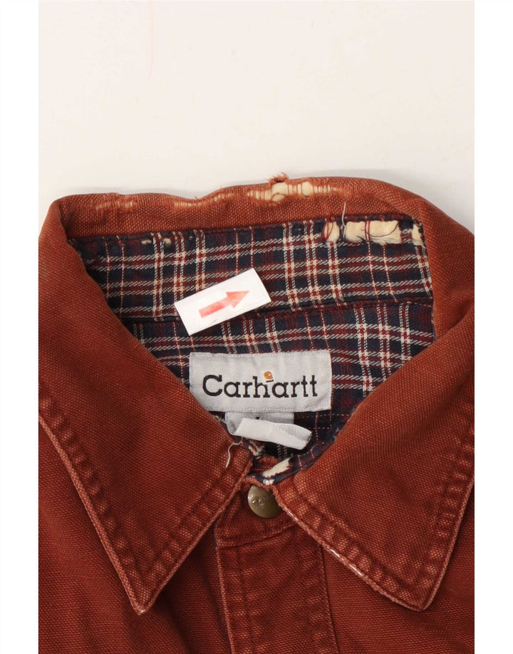 Koszula drwalowa Carhartt, duża, brązowa, bawełniana