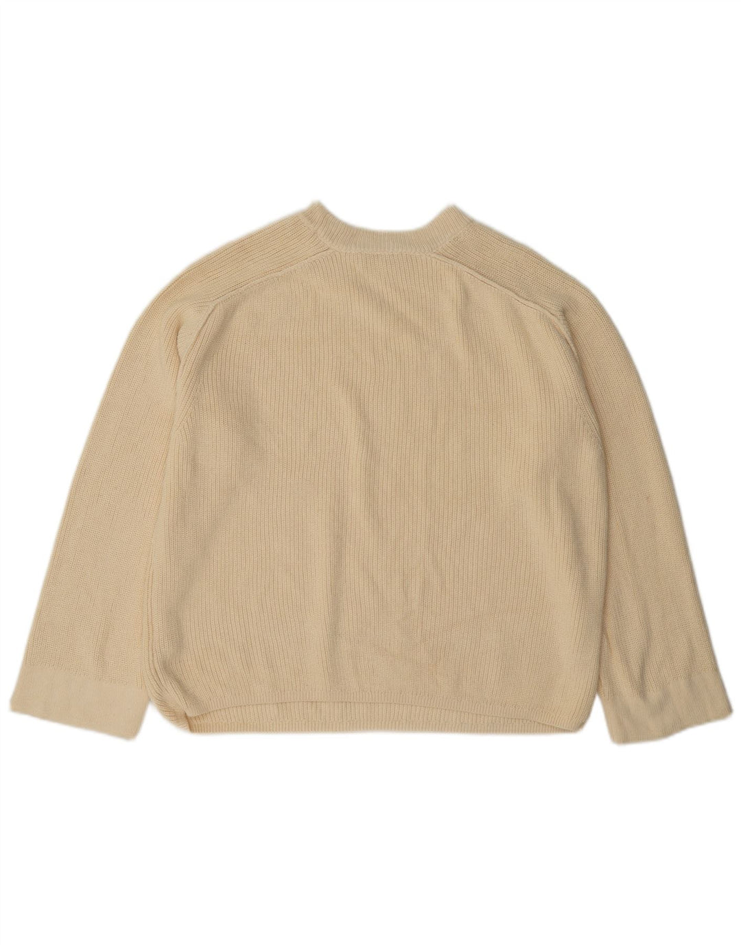 Damski sweter z okrągłym dekoltem Tommy Hilfiger UK 14, średni złamany biały