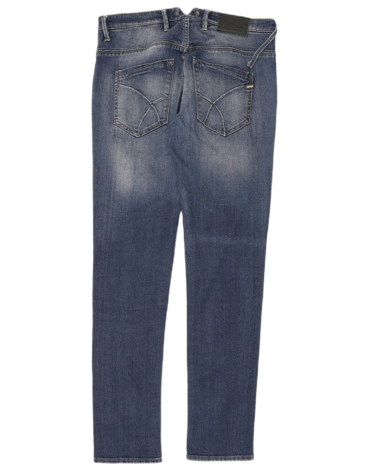Damskie jeansy Gas Slim W26 L30 Niebieskie bawełniane
