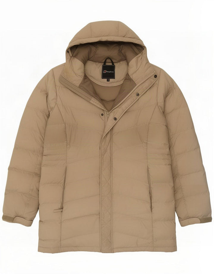 Berghaus damska ocieplana kurtka z kapturem UK 18 XL beżowa poliester