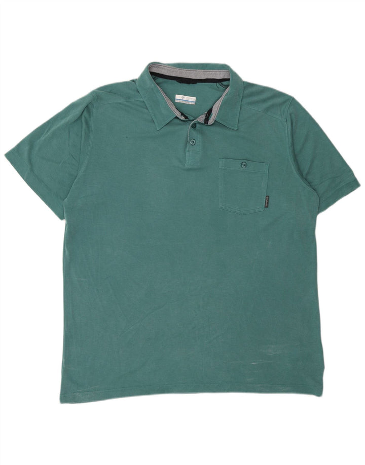 Męska koszulka polo Columbia XL w kolorze zielonym z modalu
