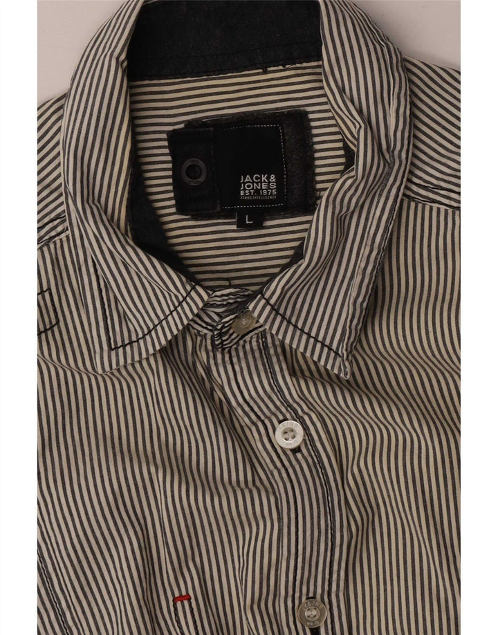 Koszula męska Jack & Jones, duża, granatowa w paski