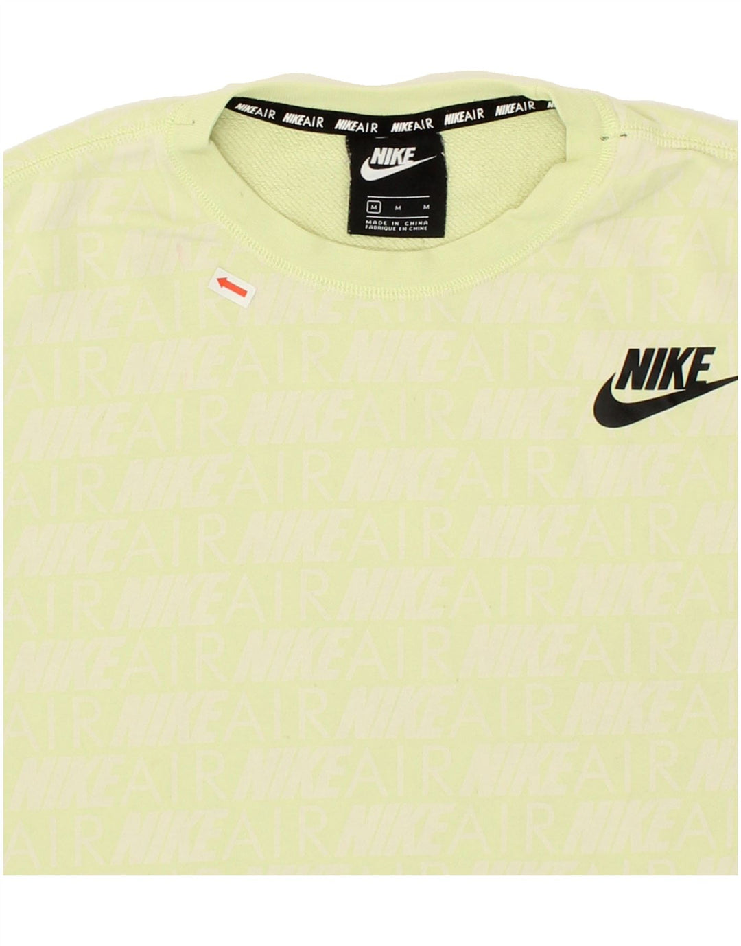 NIKE Womens Oversized Graphic Sweatshirt Jumper UK 14 Medium Green Cotton Vintage Nike and Second-Hand Nike from Messina Hembry 