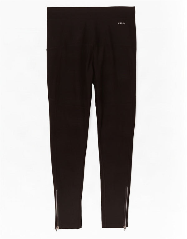 Damskie legginsy Nike Dri Fit UK 12, średni czarny poliester