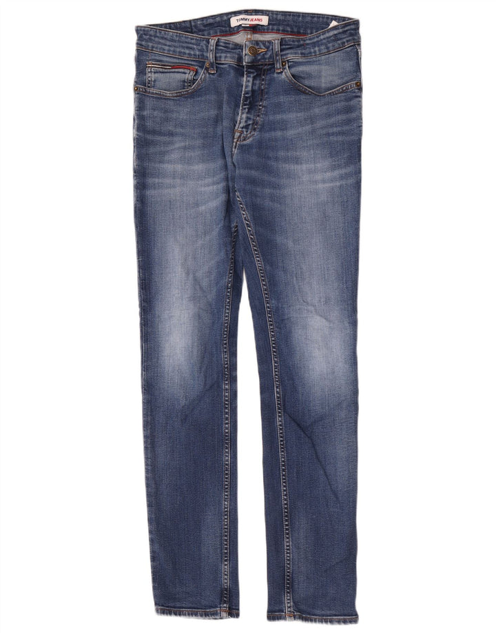 Męskie jeansy slim fit Tommy Hilfiger W31 L32 Niebieskie bawełniane